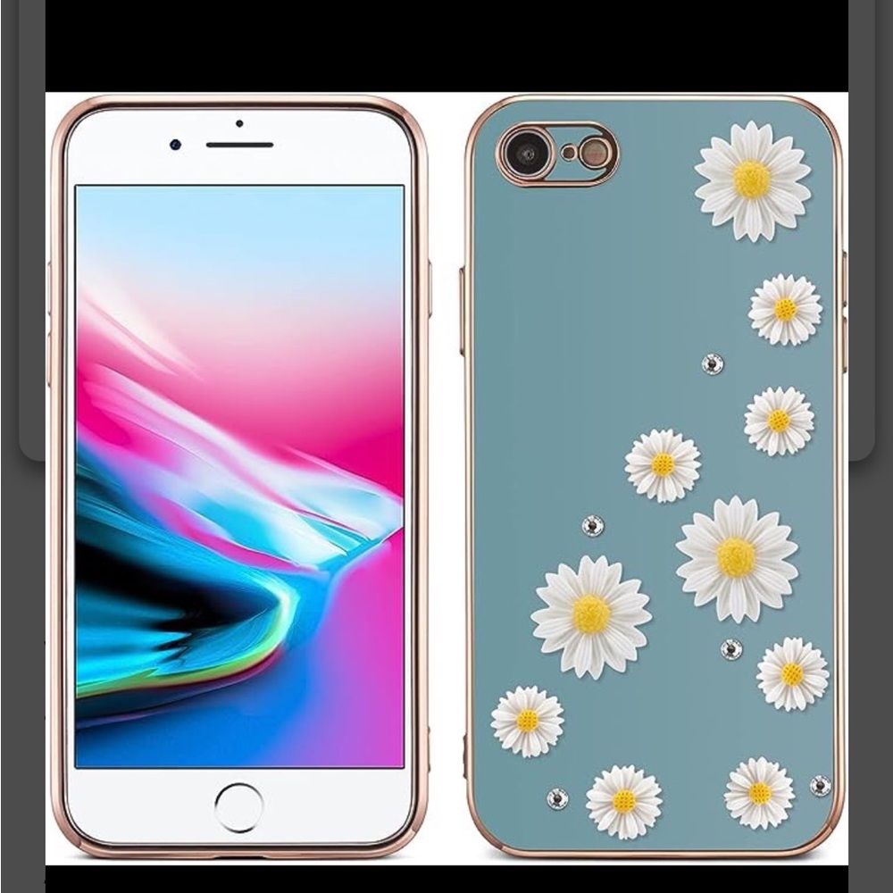 iPhone 7/iPhone 8/iPhone SE 2020 Protective Case Daisy ZCDAYE BEAUTIFUL 3D New